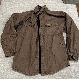 Carhartt brown button jacket